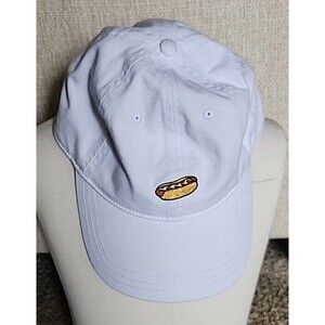 J.Crew Hotdog Baseball Cap Hat White One Size Adjustable Strap Summer